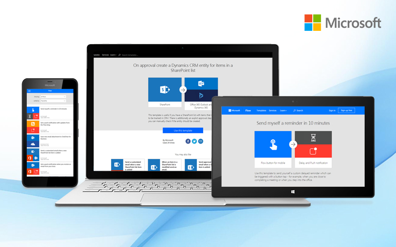 Microsoft Flow – Automate your repetitive tasks and business processes effortlessly