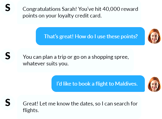 Reward customers through offers and loyalty points