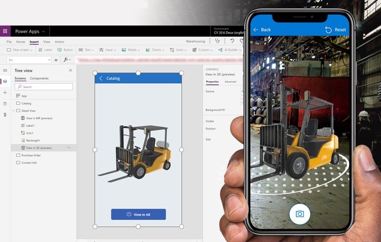 Empowering Power Apps with the capabilities of mixed reality
