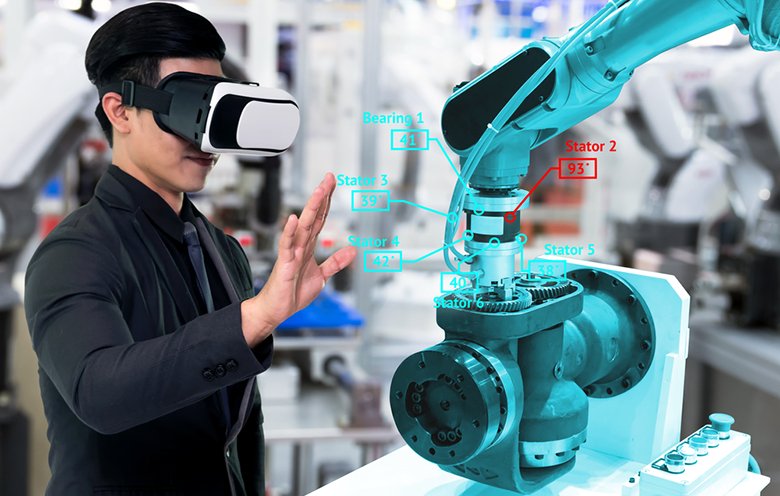 Virtual reality for industrial training